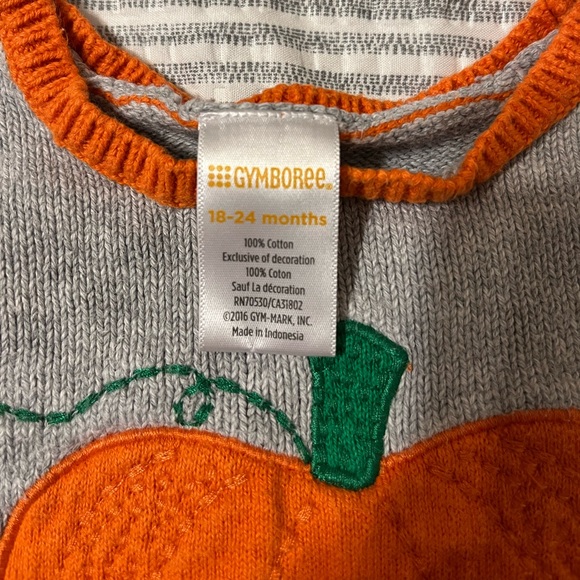 🔆Gymboree Pumpkin Sweater Dress Size 18-24 Months - Picture 4 of 4